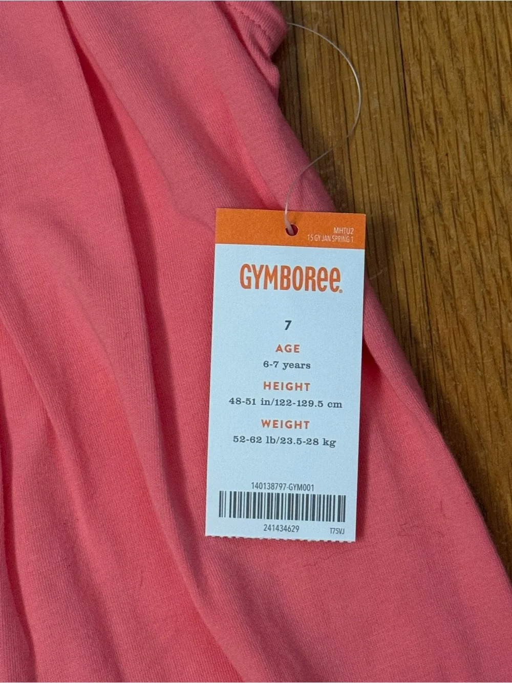 Gymboree Coral Pink Sleeveless Dress with White Flower Trim